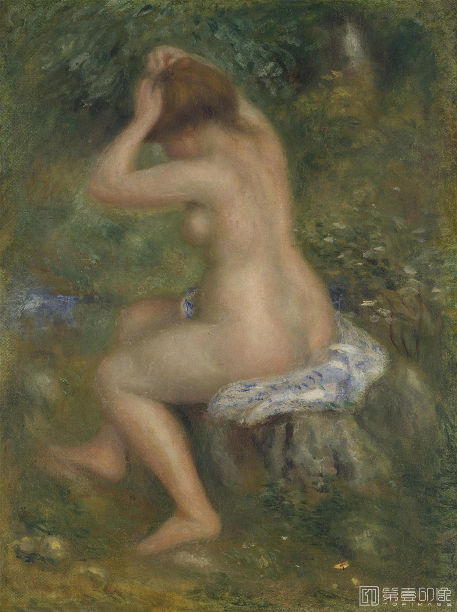 油画-皮埃尔·奥古斯特· 雷诺阿 Auguste Renoir-ABather-037